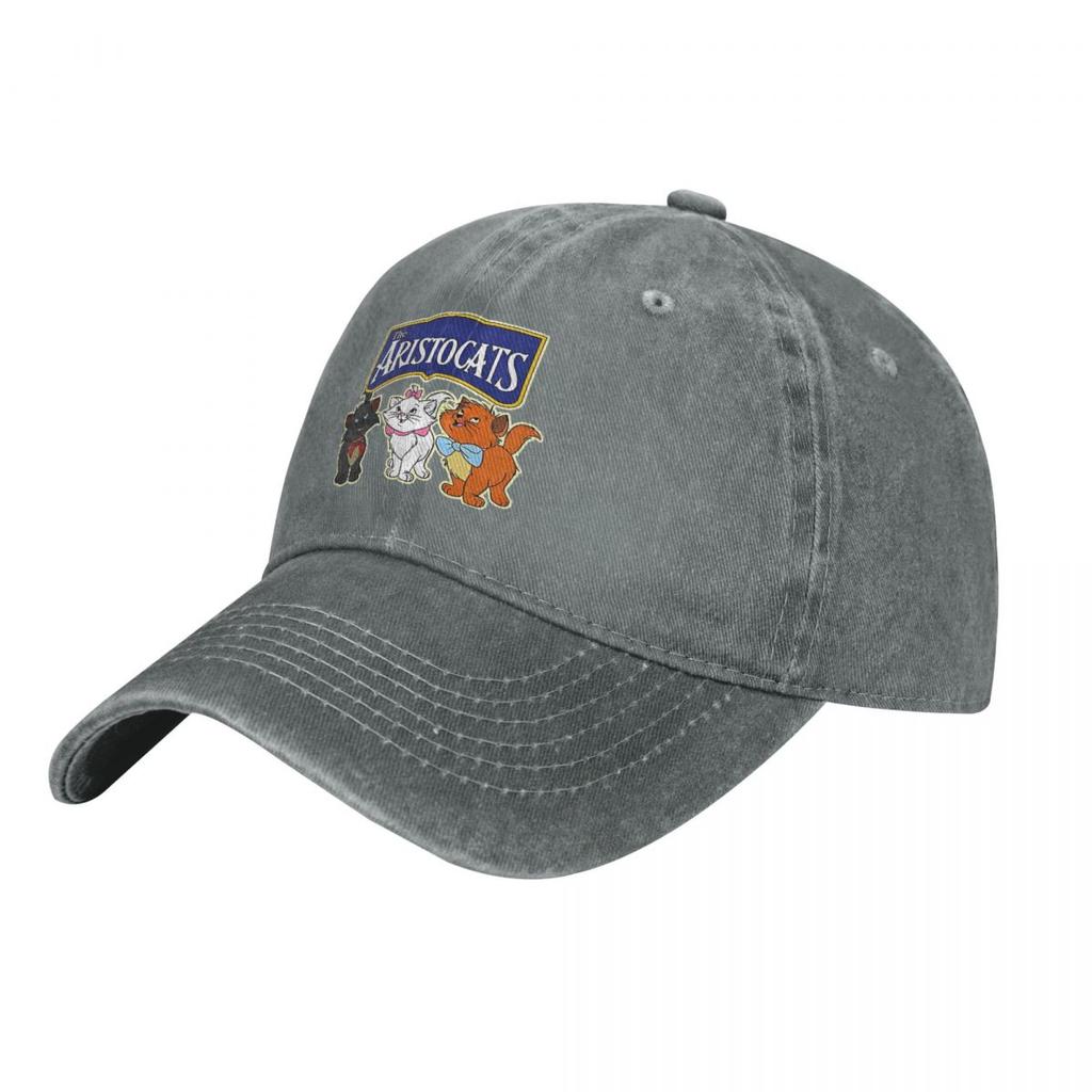 Aristocats Marie Cat Men Women Baseball Caps Cute Kitten Distressed Denim Caps Hat Vintage Outdoor Running Golf Headwear