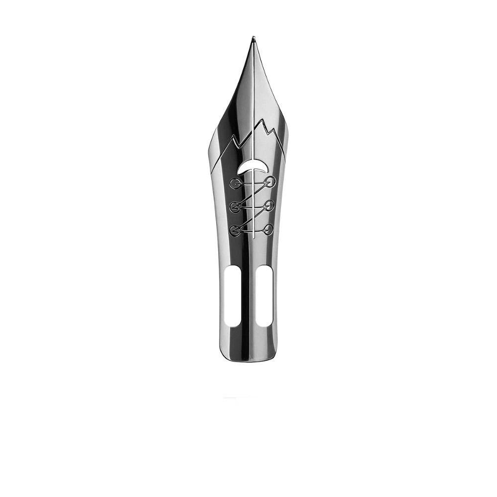 Blue Plated Calligraphy Pen Nib Black Plated Pointed Nib Soft Elastic Nib Floral Lettering Silver-1