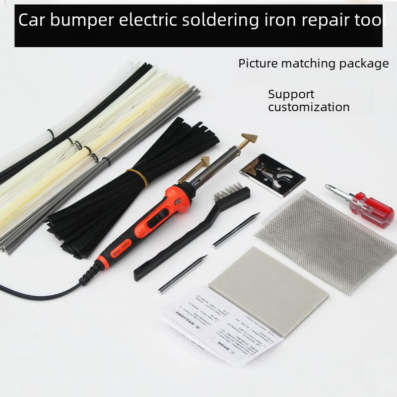 Electric Soldering Iron for Car Bumper Repair: Plastic Crack Welding and Auto Maintenance Tool Kit