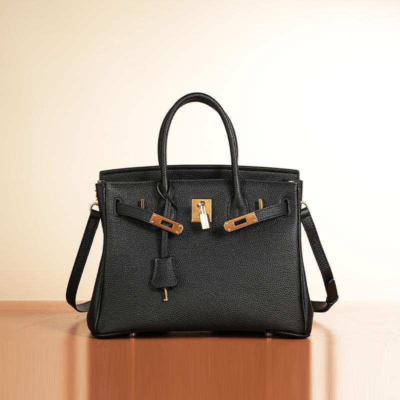 

Воскова нитка Того першого шару коров ячої шкіри ручної роботи платинової сумки, висока версія шкіряної жіночої сумки з замком темпераменту повсякденна сумка 25cm