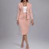 Women's Elegant Casual Outfits For Work Business Costume Pencil Skirt Suit Set