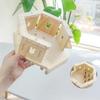 Wooden Bunny Hiding House Hamster Villa Nest Small Animal Habitat for Chinchilla Ferret Rabbit Hedgehog Pet Supplies