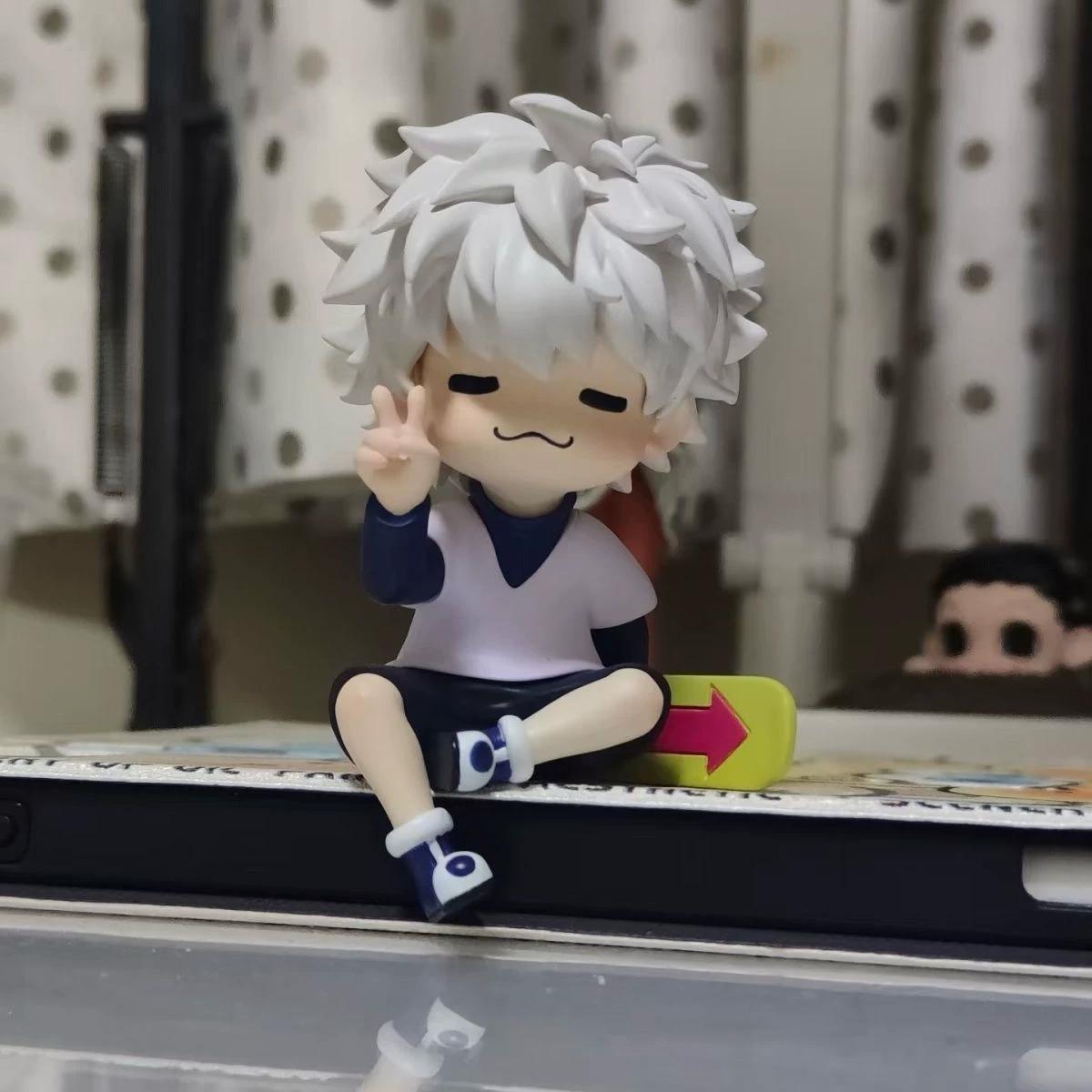 

Милая чиби фигурка Killua Zoldyck из Hunter x Hunter в кошачьем стиле, мини-статуэтка из аниме, настольное украшение, коллекционная модель, прекрасный подарок на день рождения белый