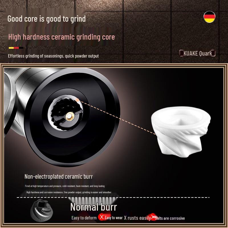 304 Stainless Steel Pepper and Spice Grinder