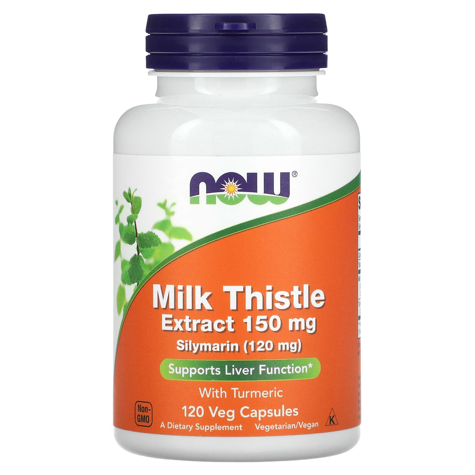 

Milk Thistle Extract with Turmeric, 150Mg, 120 Veggie Caps