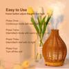 Eine Aromatherapie-Maschine, ein Diffusor für ätherische Öle in der Optik von Bambus und Rattan, mit automatischem Abschaltschutz ohne Wasser, geeignet