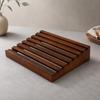 Bakery Display Tray Rustic Wooden Elegant for Cafes, Dessert Shops