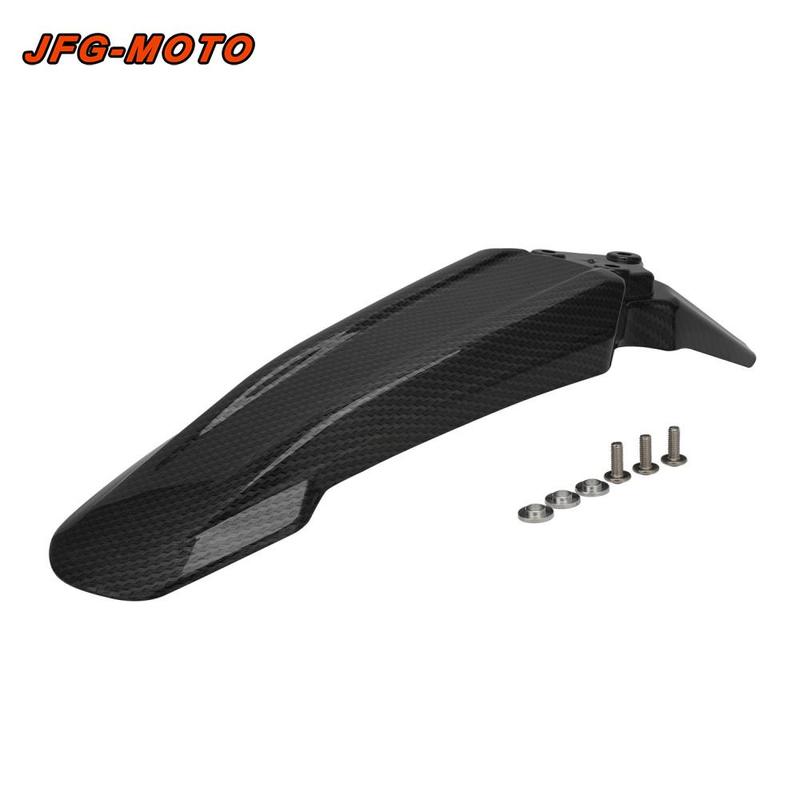 For Eride Pro Motorcycles Accessories Front Fender Mudguard Protector PP Plastic Parts Dirt Pit Motorbike Carbon Fiber Pattern