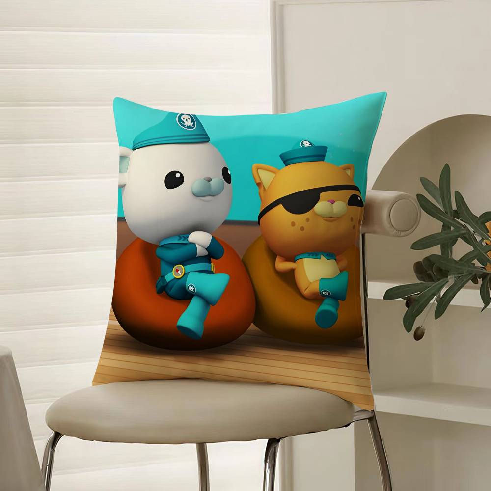 Cartoon Animation Cute The Octonauts Pillow Case Comfort Sofa Bed Silky elegant Invisible zipper Decorative cushion cover