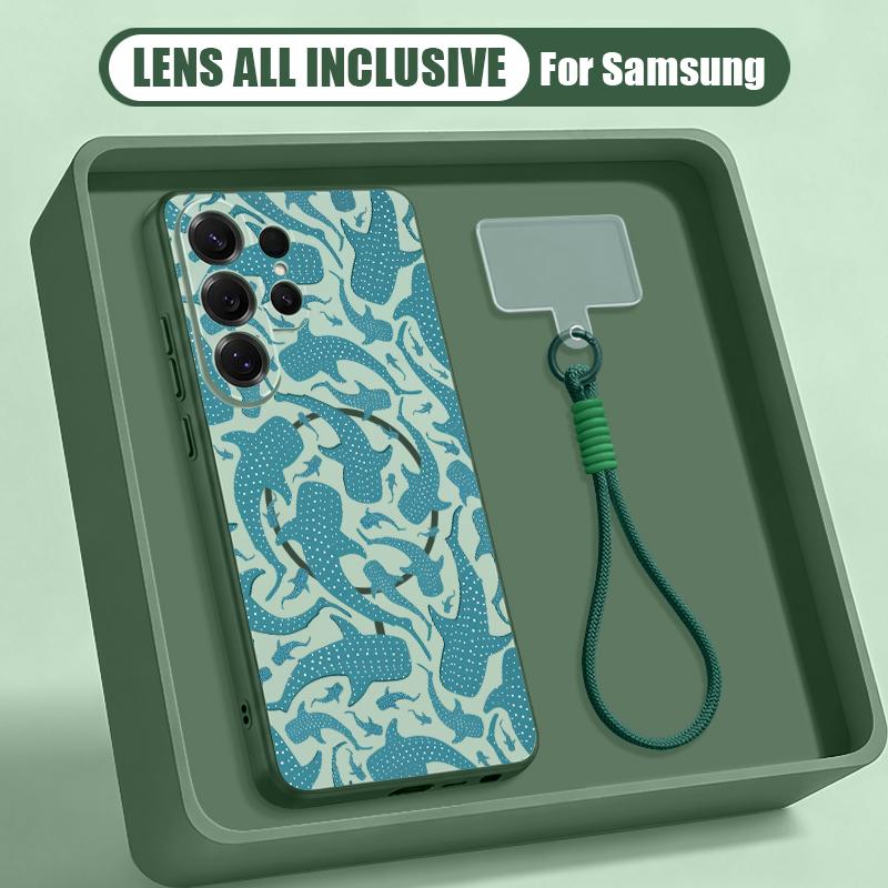 Custodia a Tema Oceano Estivo Per Samsung S26 Ultra S25 FE S24 S24 Plus A57 A37 A17 A56 A36 A16 A55 A35 A15 A54 5G Cover Ibrida Magnetica Opaca