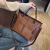 Women's Handbag Elegant Single Shoulder Bag Vintage Solid Color Messenger Bag Simple Versatile Soft Bag