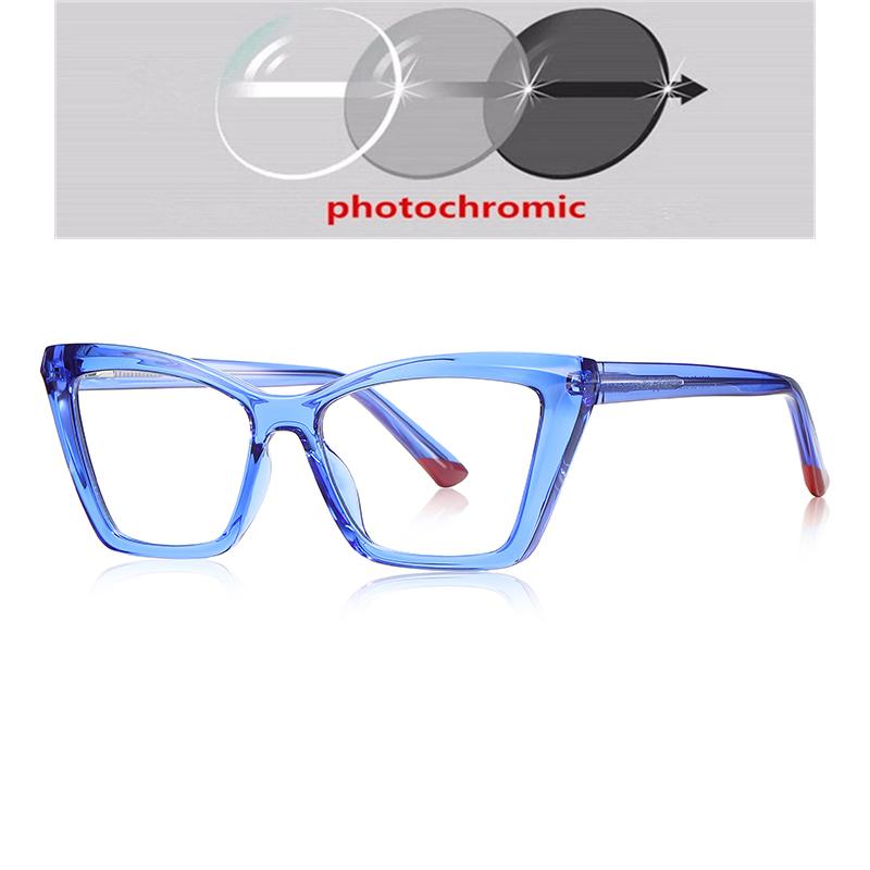 Blue Light Blocking Student Cat Eye Nearsighted Glasses For Women  Myopes Lunettes Female Prescription 0 -0.5 -0.75 To -6.0