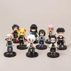 Q Posket Figure  Demon Slayer Mini Figurine 4-15pcs/Sets Kimetsu No Yaiba Small PVC Dolls Desktop Decoration