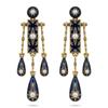 Bohemian Style Waterdrop Earrings Tassel Pendant Earrings Elegant Vintage Dangle Earrings  Dinner