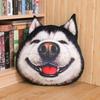 38CM Funny Husky Throw Pillow Plush Toy 3D Cute Dog Head Chair Cushion Doll To Friends Birthday Christmas Gift