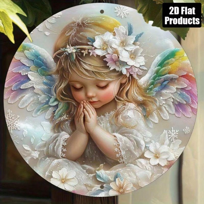 Decorative Metal Wall Art Sign 20x20 Cm Tin Painting