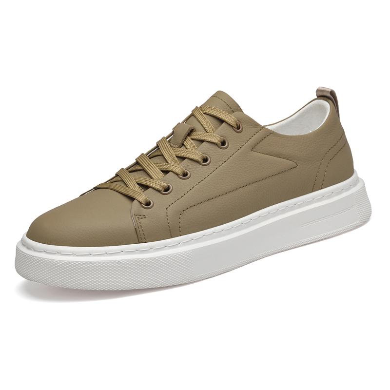 

Модные британские мужские туфли на толстой подошве, прочные мужские туфли из натуральной кожи, повседневная обувь для походов на открытом воздухе, универсальный цвет хаки 45 хаки