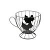 Fashion Iron Egg Storage Basket Hollowed-out Creative Coffee Capsule Holder Large Capacity Egg Storage Rack Home Decor