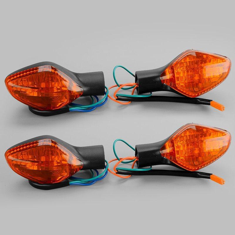 

2 Pairs Amber Turn Signal Light Indicator Fit For Honda CBR400R CBR500R CBR650F CB400F CB400X CB500F CB500X CB650F CTX700 DCT