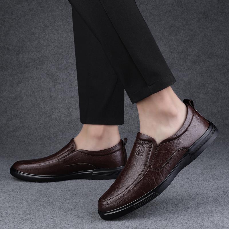 Leather Business Shoes Men Luxury Brand Mens Comfortable Loafers Handmade Men Casual Shoes New All-match Flats for Men