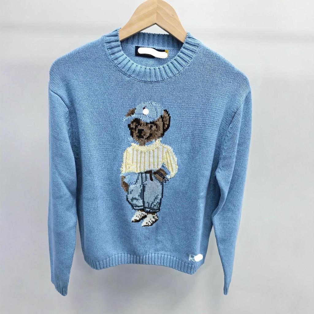 Premium Women's Cotton Heavy-Duty Little Bear Sweater for Autumn/Winter 2025