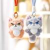 Plush Wolf Keychain With Soft Polyester Fill For Girls Gift Bag Charm