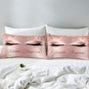 Eyelash Pattern Digital Printing Duvet Cover Set Bedding