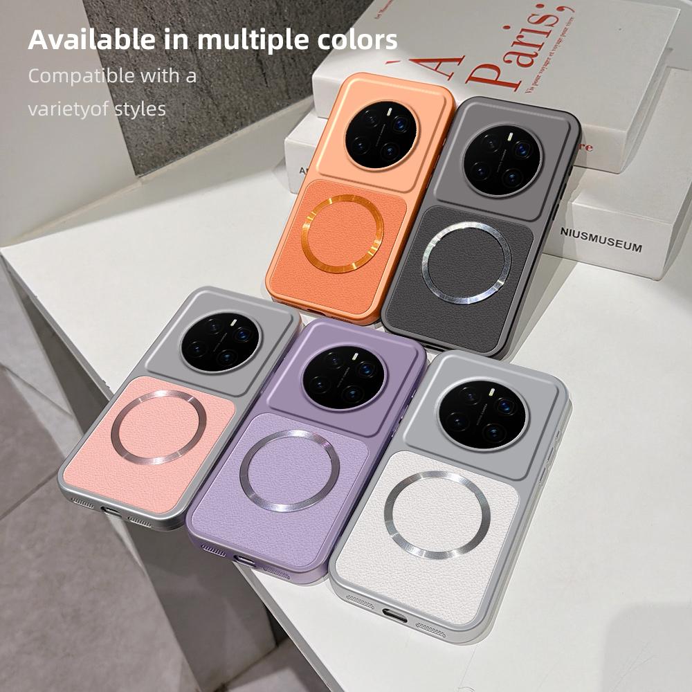 For Honor Magic 8 7 6 Pro Case New Lychee Pattern CD Magnetic Ring Ultra-Thin Cover For For Honor Magic8 Pro Shockproof Funda