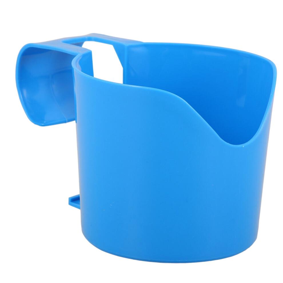 Porte-gobelets pour piscines hors sol, côté piscine, bleu