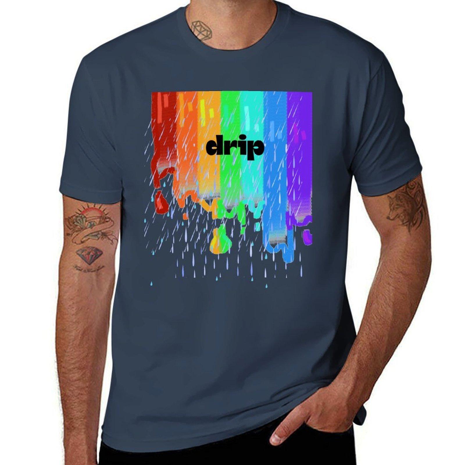 dripping TShirt Classic Crew Neck Cotton TShirt S