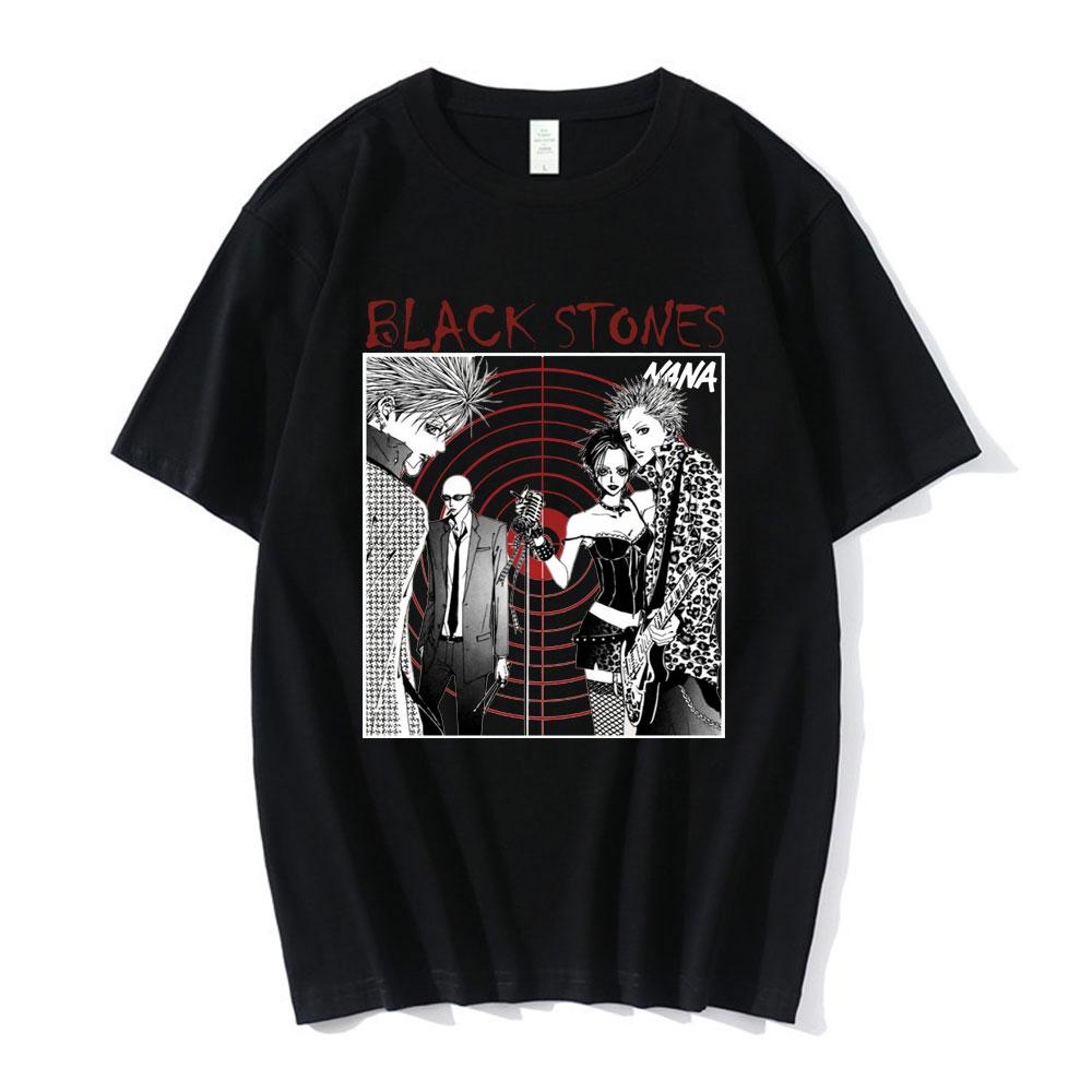 Anime Nana Osaki Potisk Trička Pánská Dámská Krátký Rukáv Bavlna Ležérní Tričko Oversize Harajuku Streetwear Oblečení pro Teenagery