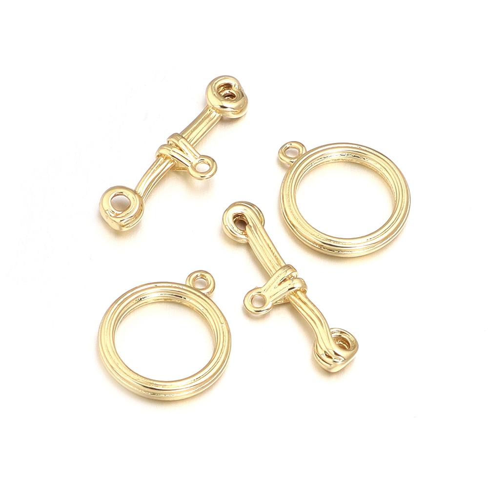4-5Sets/Lot  Metal OT Clasps Connectors For Bracelet Necklace DIY Toggle Clasps Buckle Jewelry Making Supplies Connectors