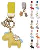 Horse Keychain Leather That Attracts Good Bag Charm Cute Golden Money Bag Adorable Stylish Decoration Horse Design Charm Smart Key Key Ring Accessory