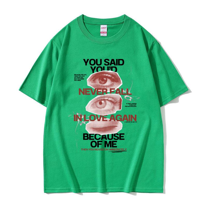 Lamour De Ma Vie Hit Me Hard and Soft Graphic Tshirts Unisex Women Hip Hop Oversized Tshirt Unisexs Fashion Art Aesthetic T Shrts