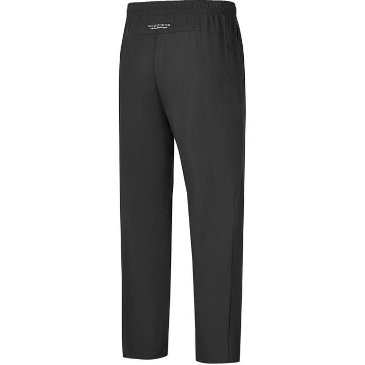 Skechers Godri Straight Leg Breathable Comfortable Casual Quick-Dry Knitted Sports Pants Men Pants Carbon-Black P225M103-0018