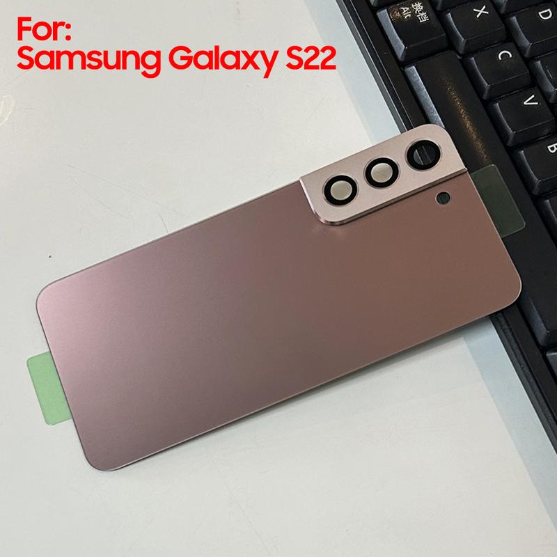 Glass Housing Back Cover Cases For SAMSUNG Galaxy S22Plus S22+ S22 Phone Rear Battery Door Phone Cover Back Cover with Tool