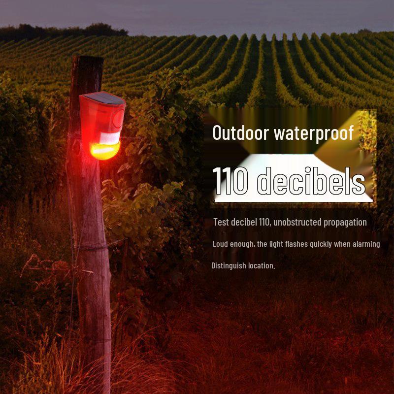Automatic Solar-Powered Infrared Rat and Animal Repellent Alarm