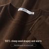 Damen Pullover aus reiner Wolle mit Rundhalsausschnitt