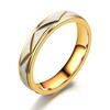 Japanese and Korean Light Luxury Temperament Titanium Steel Ring Female, Rhombus Triangle Personalized Couple Ring, Jewelry