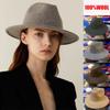 Classic British Autumn Winter Retro Grey Wool Felt Hat Men Women Keep Warm Fashion Panama Jazz Hat High-quality Chapeau Femme