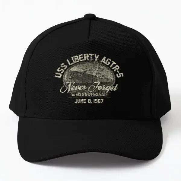 

Uss Liberty Agtr 5 1967 Baseball Cap Hat Bonnet Boys Black Women Casual Solid Color Snapback Printed Hip Hop Czapka Spring Black