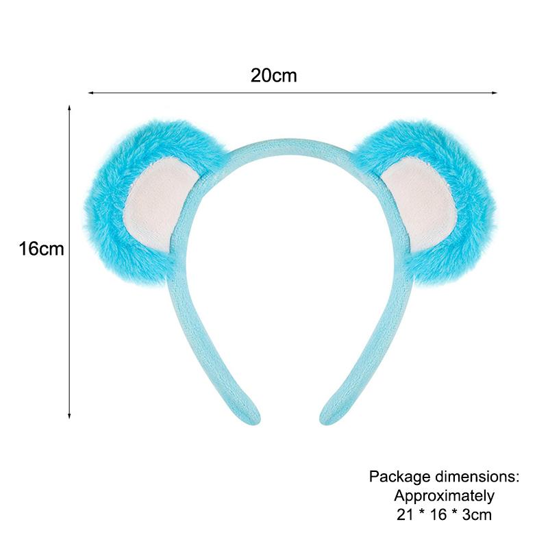 Serre-tête oreilles d'ours mignon Halloween Bandeau pour cheveux Costume d'animal Enfants Adulte Accessoires de fête Pour Halloween Cosplay
