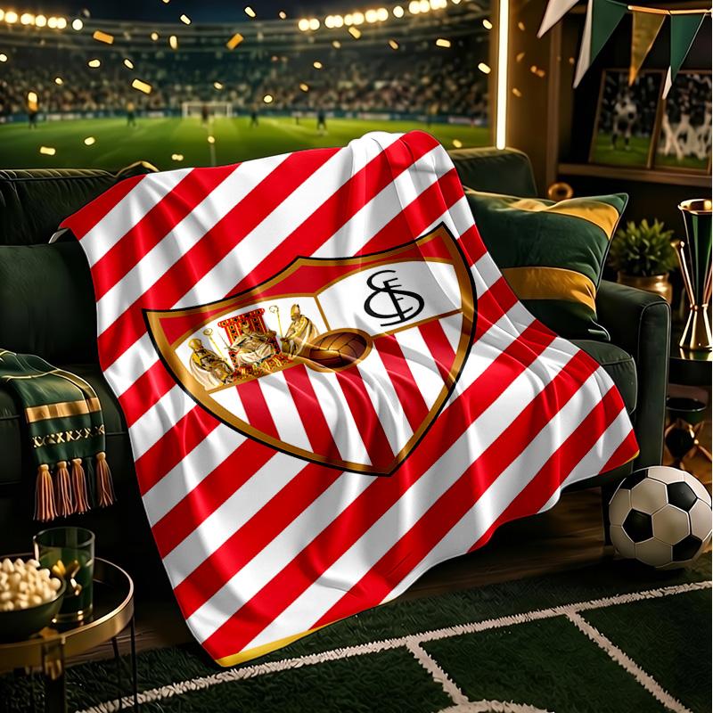 Sevi-lla Europa League Blanket Lightweight Ideal Bedding Blanket Perfect for Travel, Camping, Living Rooms, Offices, Sofas, Fan Christmas Gift