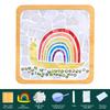Heat-resistant Cup Mat Fruit/Animals Mosaic Coasters Handmade DIY Bamboo Mica Pad Creation Handicraft