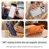 iPhone 17 Pro Max Transparent 360° Magnetic Stand Case with Full Lens Protection