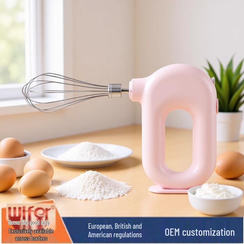 Multi-Functional Electric Egg Beater: Compact Whisk & Mixer for Home Baking