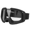 Windproof Goggles Eye Protection Adjustable Strap for Outdoor Cycling Welding MountaineeringBlack Frame Transparent Lens