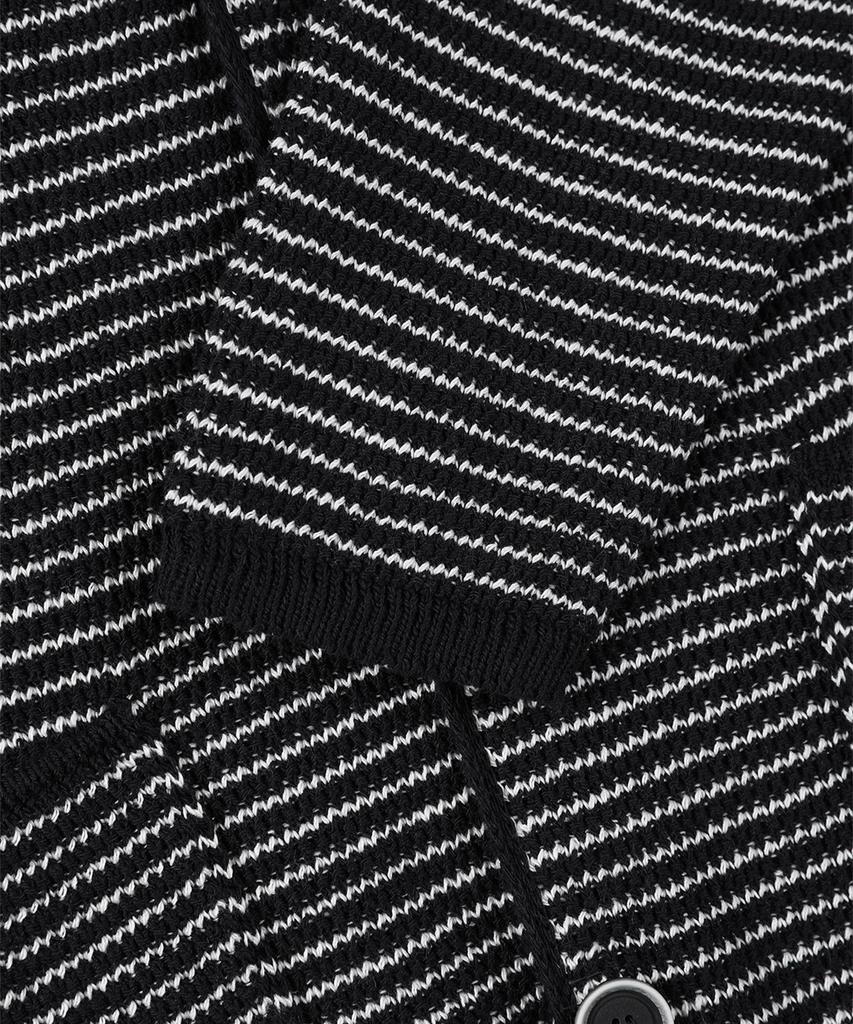 Panicale Cotton Blend Striped Knit Jacket [Navy]