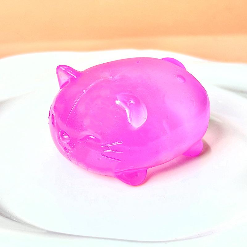 Gummy Cat Squishy Toys Slow Rise Stress Relief Ball Sensory Fidget Toys for Adult Kids Anti-Anxiety Sensory Toys for Autism ADHD