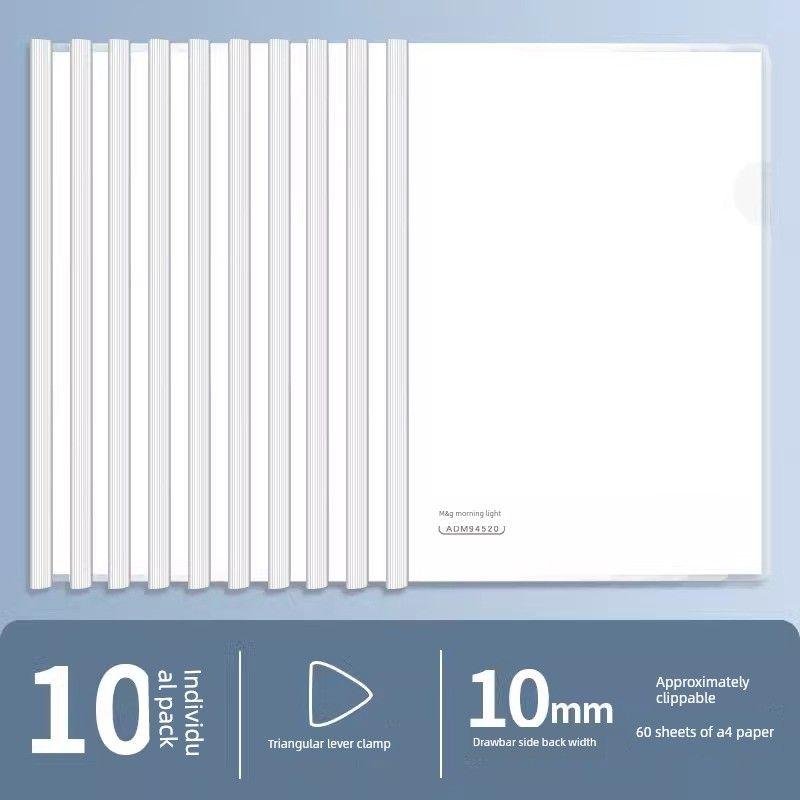 Report Cover Plastic Brochure Folder Resume Paper Folder Students' Supplies Book Cover Book Clip File Bag Storage Clip File Category Folder Wholesale